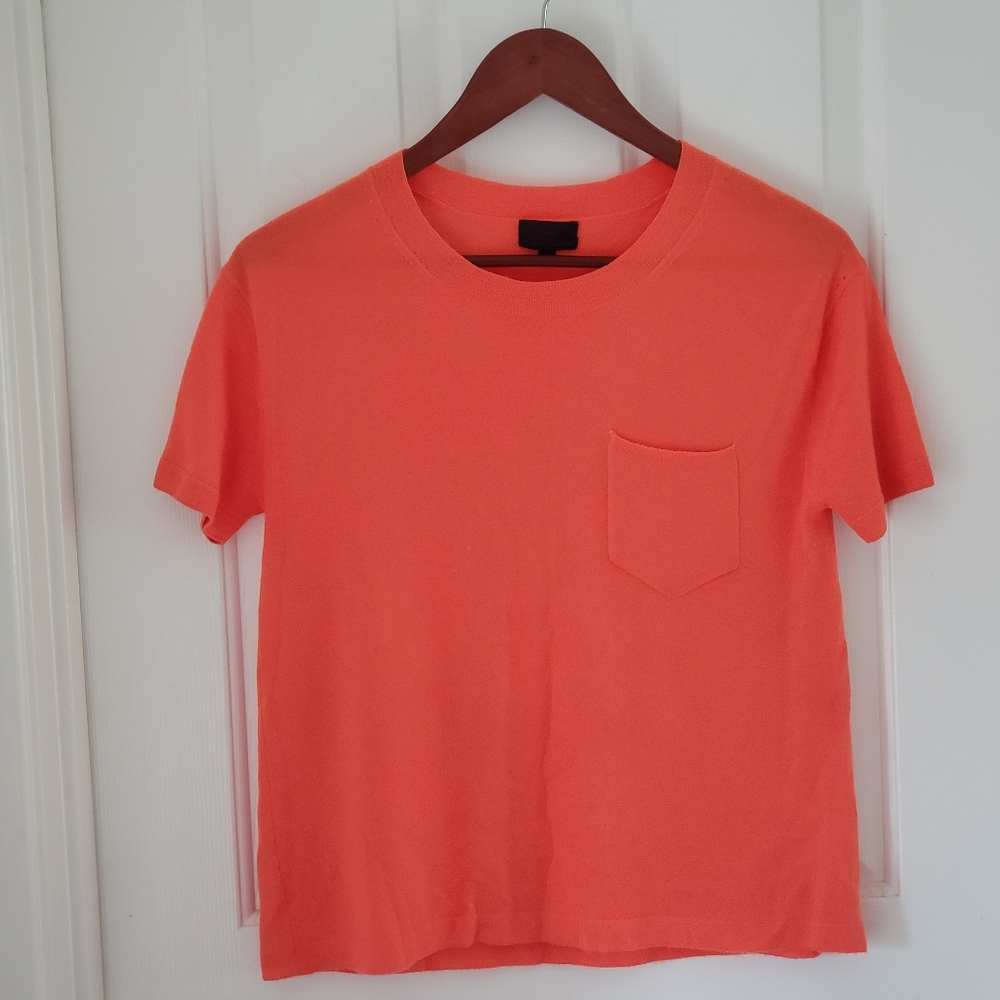J.Crew Italian Cashmere Oversized Pocket Tee